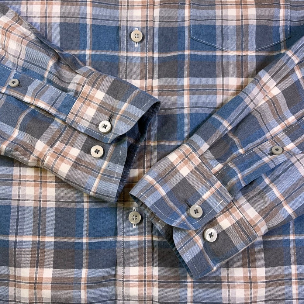 UNTUCKit Long Sleeve Button Down Shirt Men's Large Terrantez Plaid Wrinkle Free - Picture 5 of 11